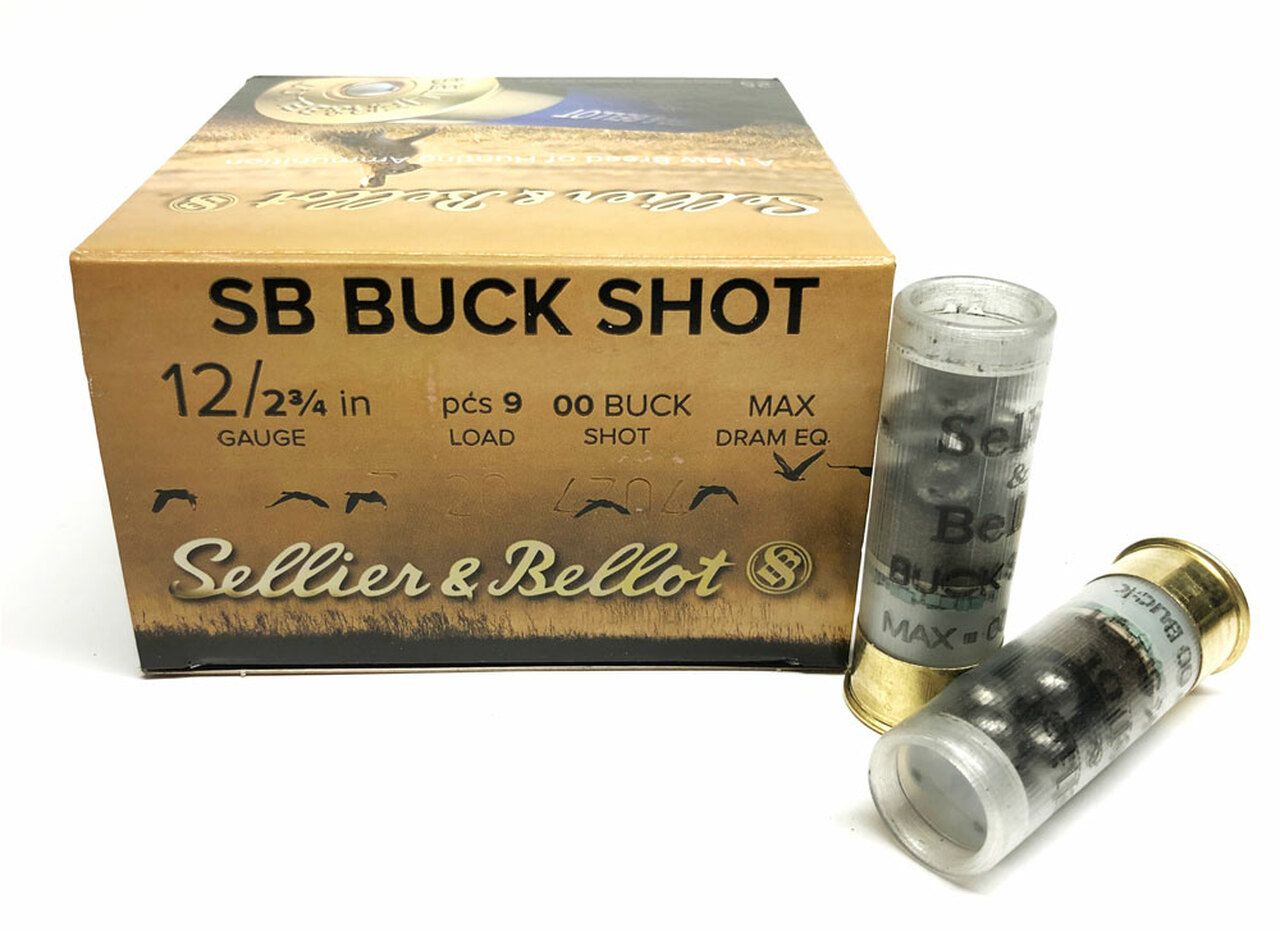 Sellier & Bellot 12GA 2.75" 00 Buck Shot 25Rd SB12BSG
