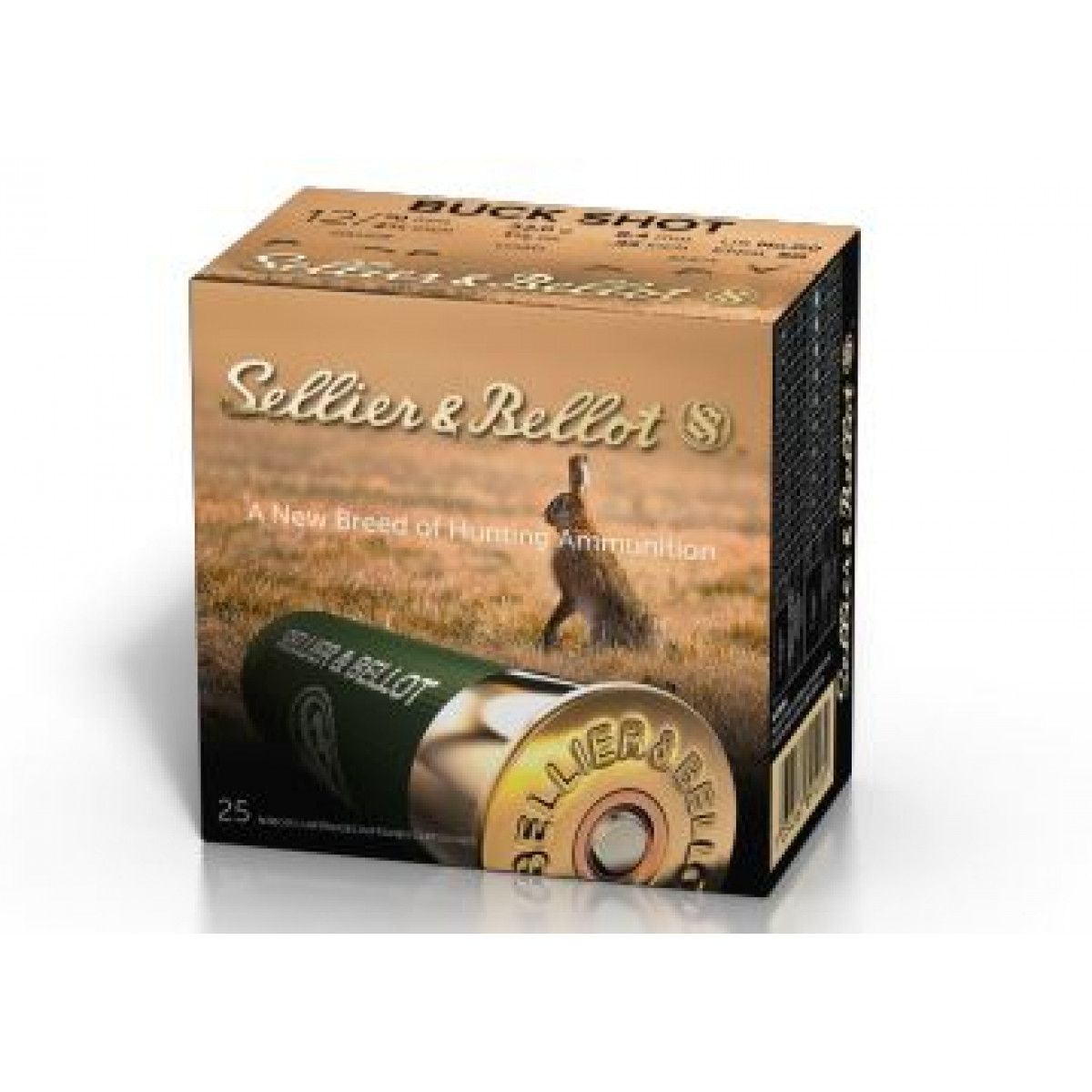 Sellier & Bellot 12GA 2.75" 00 Buck Shot 25Rd SB12BSG - Image 2